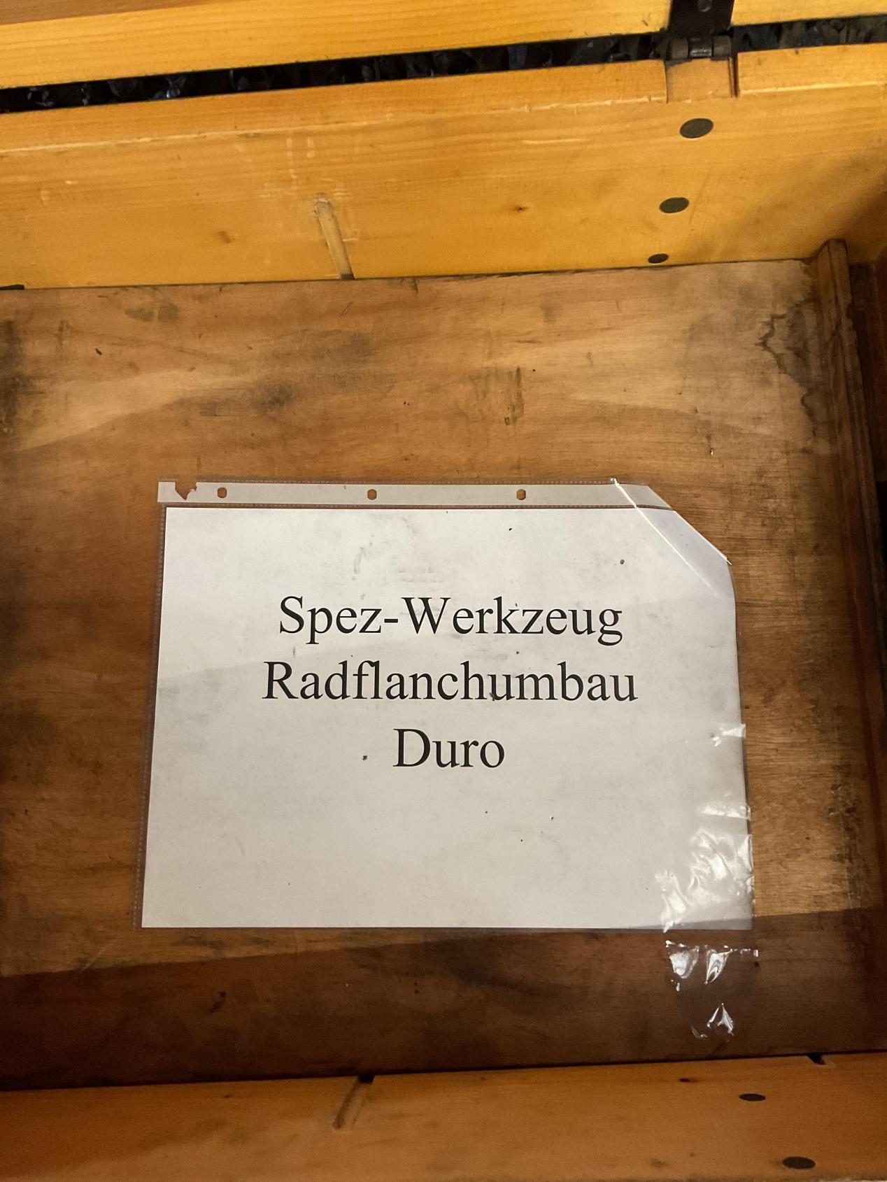 Radflanschumbau